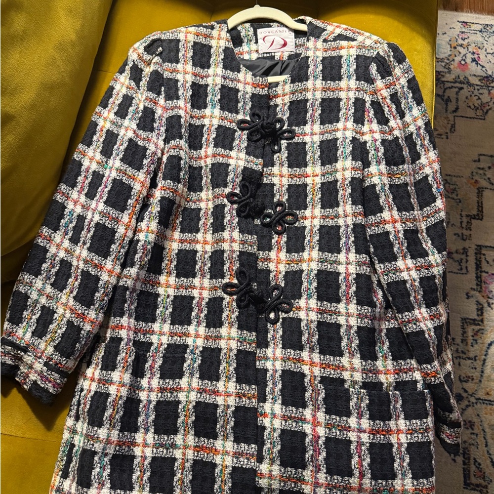 Doncaster Black and White Plaid Women's Blazer